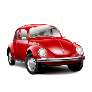 a red volkswagen beatle